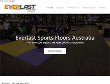 Tablet Screenshot of everlastsportsfloors.com.au